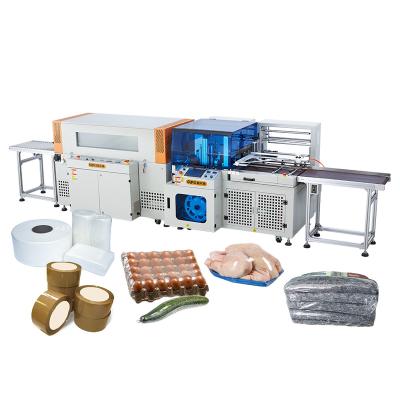 China Automatic Side Sealer Wrapping Food Heat Shrink Paper Thermal Full Automatic Wrapping Machine for sale