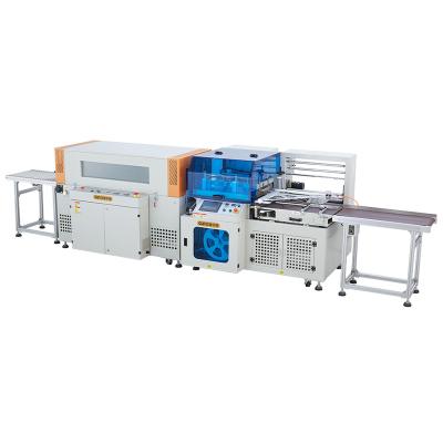 China Tray L Type Automatc Dvd Box Food Bar Food Shrining Wrapping Machine Automatic Plastic Tissue Shrink Wrap Machine for sale