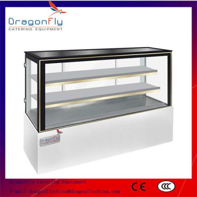 China Fan Cooling Catering Display Cabinets With Glass Doors / Cake Fridge Display for sale