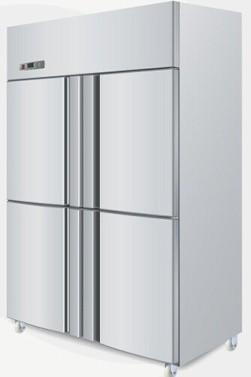 China High Efficiency 870L Big Auto Defrost Freezer 4 Door Refrigerator for Canteen for sale