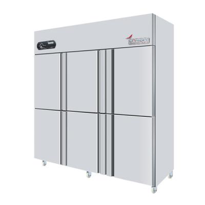 China Economic Six Door Upright Refrigerator Side By Side Fridge Freezer for sale