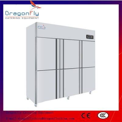 China Big Volume 6 Door Commercial Refrigerator Stainless Steel Fridge for Business Use with CE for sale