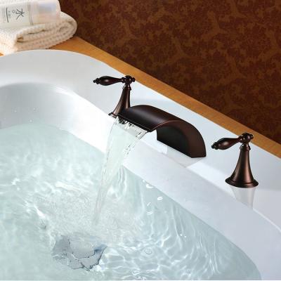 China CLASSIC hot sale high quality bathroom waterfall brass basin faucet for sale