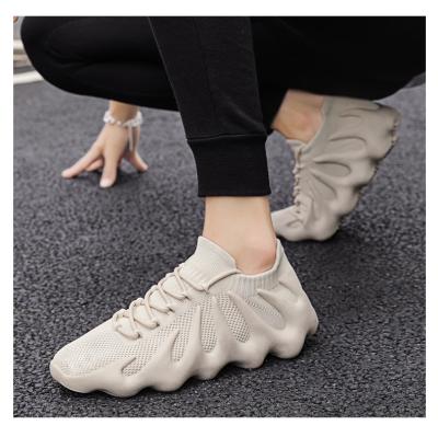 China Cushioning Coconut Shoes 2021 Summer New Men's Shoes Volcanic Bottom Breathable Flight Woven Casual Sneakers YEEZY450 Zapatillas Mujer Tidal Shoes for sale