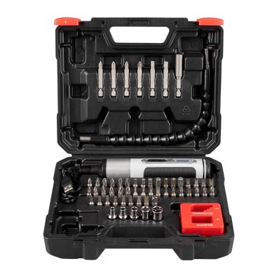 China Household Repair 59 Piece Cordless Screwdriver Set Including Some Bits And Sockets Power Tool Combination Kits for sale