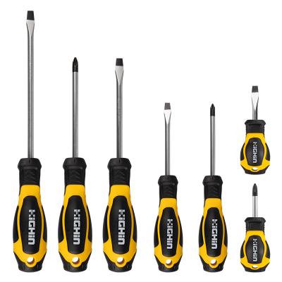 China Professional Magnetic Hand Tools CRV Custom Screwdriver Repair Screwdriver Set Slotted for sale