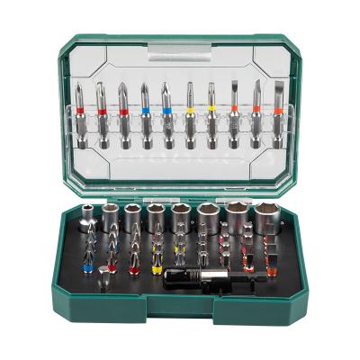 China DIY Tools 56 in 1 Professional Screwdriver Bit Set with Sockets & Coupling & Quick Release Adapter for sale