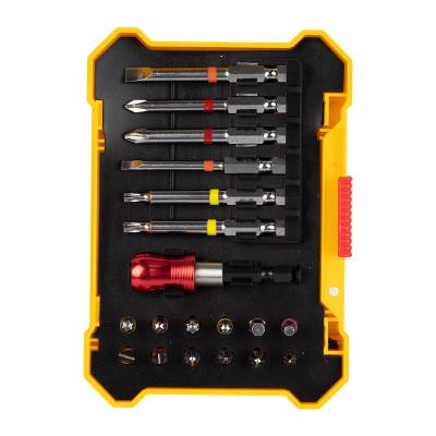 China DIY Tools 19 in 1 Screwdriver Bit Set with Quick Release Coupling Professional Screwdriver Bit Kit for sale