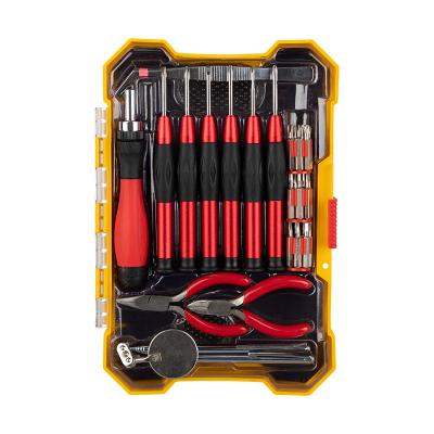 China Mobile Phone Repair Tool Kit 34 Pieces Professional Precision Screwdriver Set with Bit & Pliers & Tweezers for Mobile Phone Repair for sale