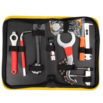 China Bicycle Repairing Tool Kit 10 Pieces Multifunctional Tool Kit Bicycle Repair, Tire Repair, Chain Detacher, Screwdriver for sale