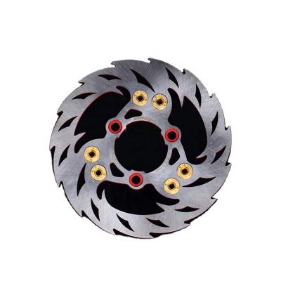 China Aluminum Custom Machining Service Hole Red Yellow Disc Brake For Motorcycle Road Bike Disc Brake for sale