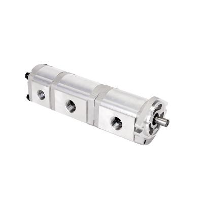 China High quality factory low noise customization three cylinder gear pump hydraulic tandem pump long life for sale