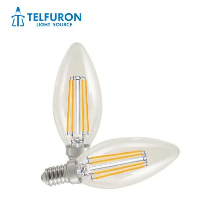 China Indoor Decoration 4W 6W 8W Retro LED Edison Bulbs For Modern Candle Shape Hot Sale Incandescent Chandelier for sale