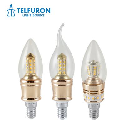 China Hot Sale Modern Amber Clear Flame Candle Tail Shaped 5W 6W 7W 8W 9W 12W LED SMD Glass Indoor Bulb in Bulbs for sale