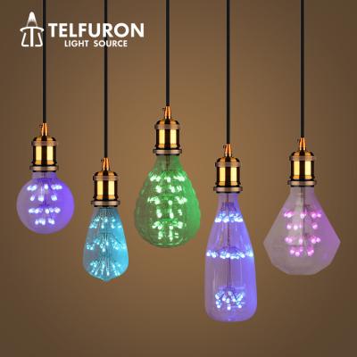 China China Supplier Modern Wine Bottle Shaped Decorative Indoor Bedroom E14 E27 LED Colorful Gypsophila Light Bulbs for sale