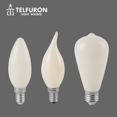 China New Product C35 ST64 G45 G80 G95 G125 Modern Plastic Indoor Decoration 3W 5W LED Filament Milky White Light Bulbs for sale