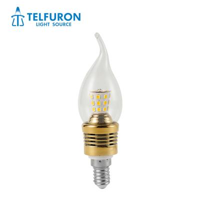 China Modern New Product Flame Candle Tail Shaped 5W 6W 7W 8W 9W 12W LED SMD Glass Aluminum Indoor Light Bulbs for sale