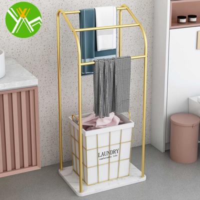 China Nordic Modern Luxury Bathroom Floor To Ceiling Marble Home Sink Rack Light Yuhai Towel Towel Storage For Living Room for sale