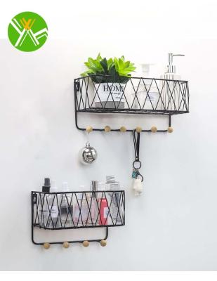 China Yuhai factory price iron modern design modern wall shelf wall shelves home decor for bedroom for sale