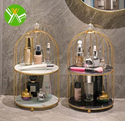 China Wholesale Cosmetic Storage Box Birdcage Frame Minimalist Yuhai Iron Storage Box Organizer For Livingroom for sale