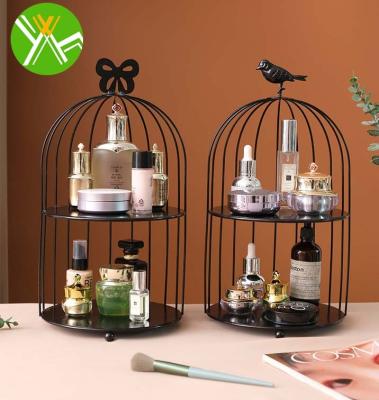 China Wholesale Nordic Birdcage Frame Iron Storage Box Minimalist Yuhai Cosmetics Storage Box Organizer for Livingroom for sale