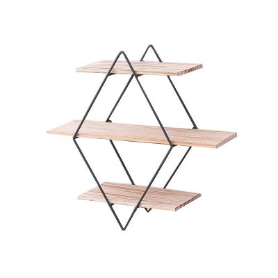 China Modern Metal and Wood Wall Shelves for Wall for Home Decor Wholesale Book Shelves for sale