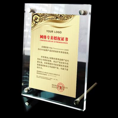 China office & Home Decoration 2x2 4x6 Picture Frame Acrylic Picture Frames With Magnets for sale