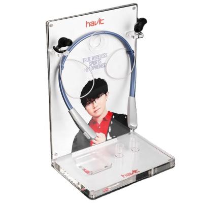 China office & Home Decoration Earphone Display Stand Clear Acrylic Stand For Home for sale