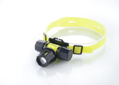 China 10 W Rechargeable Head Torch for fishing , powerful running head lamp for sale