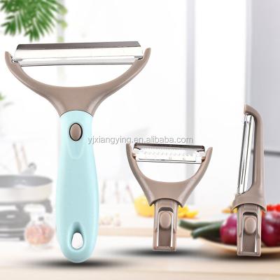 China Amazon 2019 New Design Disposable Kitchen Accessories Tools Professional Home Used Vegetable Peeler 3 in 1 with Detachable Handle for sale