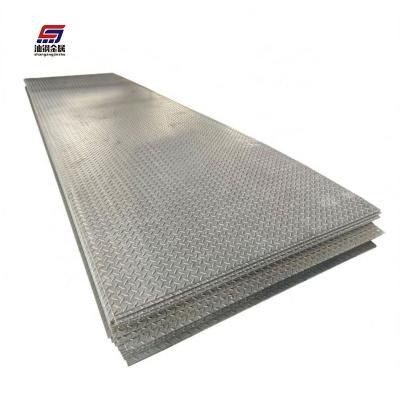 China Building Construction Q235 GB Teardrop Drop Plate Material Standard Floor Plate Galvanized Mild Iron Steel Checkered Steel Plate for sale