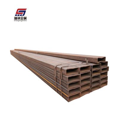 China Liquid Pipe Soft Carbon Welded Metal Ms. Erw Black Iron Cavity Section Pipe 200x200 Rectangular Steel Pipe Rectangular Tubes for sale