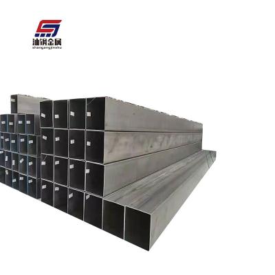 China Pipe Size 60x30MM Profile MS Welded Rectangular Tubular Factory Price Liquid Rectangular Steel Construction Build Mild Steel Pipe for sale