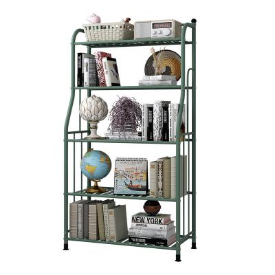 China Sustainable Multifunctional Home Industrial Style Furniture Five Floors Metal Steel Shelves for sale