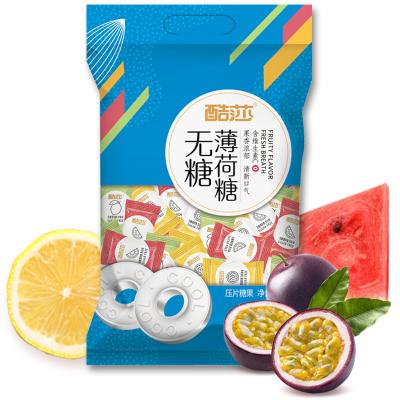 China New Sugar Free Cool Puff Strips Mints Fruit Sugar Free Cool Tablet Candy for sale