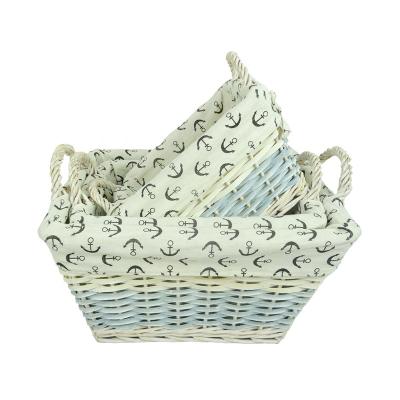 China Eco - Friendly Fruit Willow Wooden Storage Basket Eco - Friendly for sale