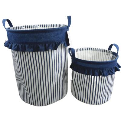 China Eco-friendly Durable Collapsible High Quality Laundry Hamper Laundry Basket Clothing Storage With Handle for sale