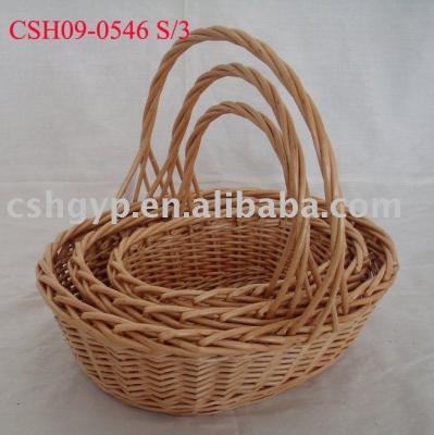 China New design from Europe of wicker basket with high handle for sale