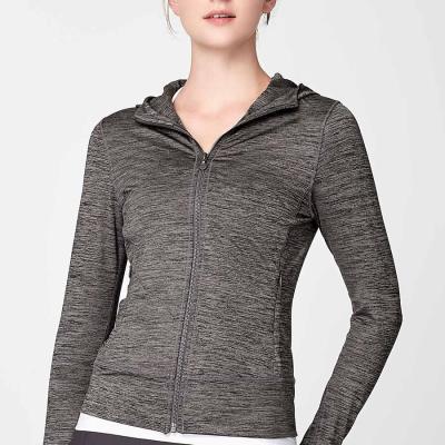 China Breathable High Quality Long Sleeve Full Zipper Yoga Yoga Running Sports Jackets For Women for sale