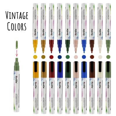 China Gift/DIY/Art Marker 3mm/6mm 8 Color Vintage Chalk Markers Set with Erasable Tips, Non-Toxic, Water Based, Reversible for sale