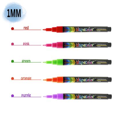 China Custom Private Label Fine Seed Non-Toxic Drawing 1mm Liquid Chalk Safe Erasable Marker Pen For Art DIY for sale