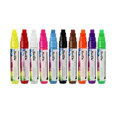 China China factory good quality 8mm non-toxic and alcohol-free color washable reversible water-based marker for sale