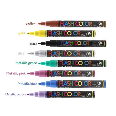 China Kids Paint Marker Wholesale 3mm Plastic Paint Marker Permanent Ink Ceramic Marker Pen For All Surfaces for sale