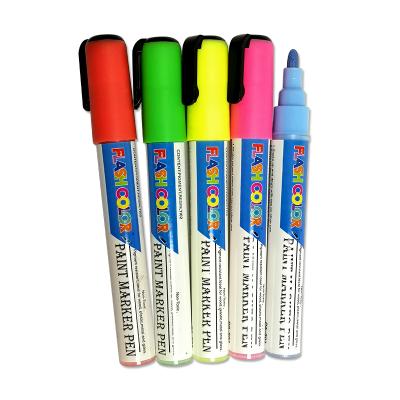 China No Erasing Liquid Chalk Markers Paint Marker High Quality Odorless Permanent Waterproof Oil Based Marker Custom Label And Packaging for sale