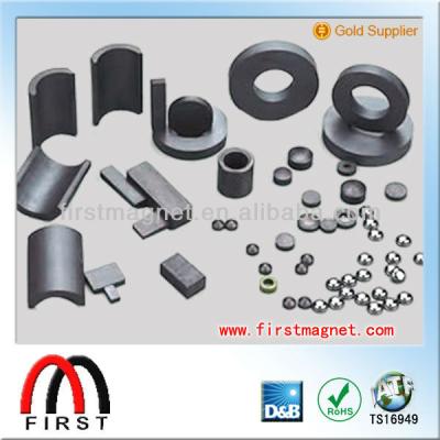 China Moto magnet ferrite motor magnet for different sizes and properties Y30/Y35/C8/C1 for sale