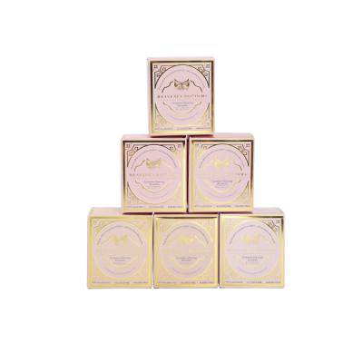 China Recycled materials Custom design customized cosmetic skin care paper packaging box with gold foil for sale