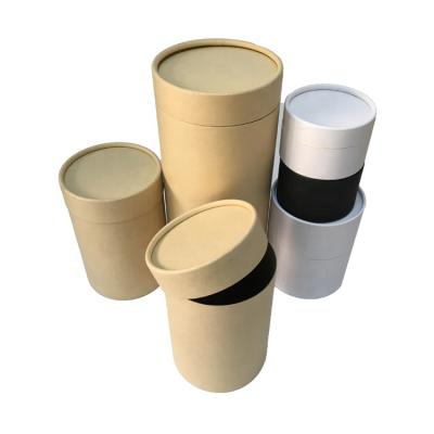 China Recycled Materials Customize Craft Cardboard Cylinder Box With Lids Paper Cylinder Shape Gift Box for sale