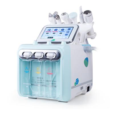 China Skin Tightening Plant 6 in 1 Hydra Dermabrasion Beauty Machine H2O2 Small Bubble Peeling Facial Care Beauty Cleaning Equipment for sale