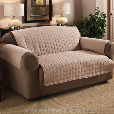 China Simple Plain Dyed Faux Suede Furniture Protector for sale