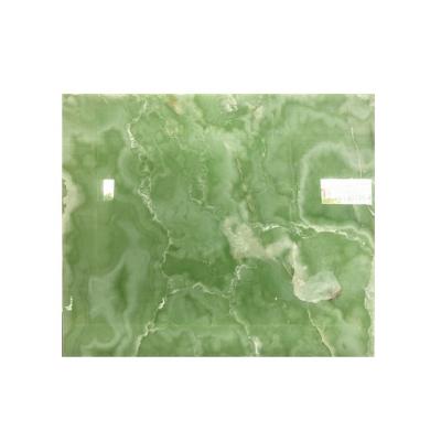 China Modern Chinese Natural Backlit Green Onyx 1.6cm Thickness Slab for sale